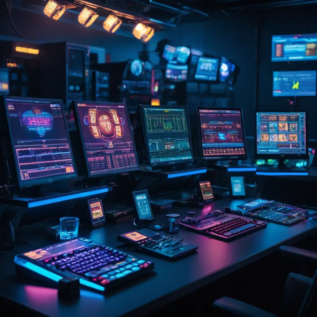 Casino gaming software comparison dashboard showing provider analysis and feature matrix